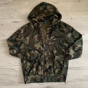 Ralph Lauren Camo Zip Hoodie Size M